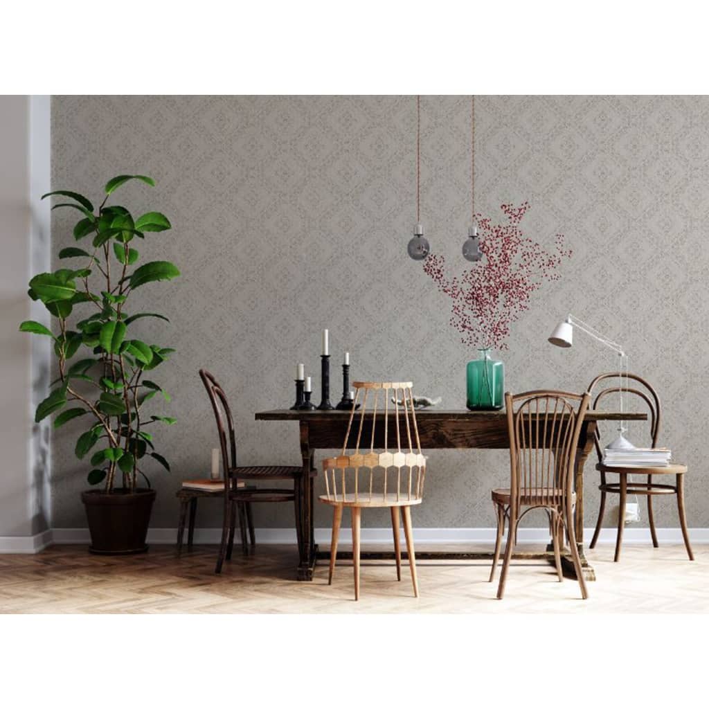 Noordwand Behang Topchic Tone On Tone Diamonds metallic beige afbeelding