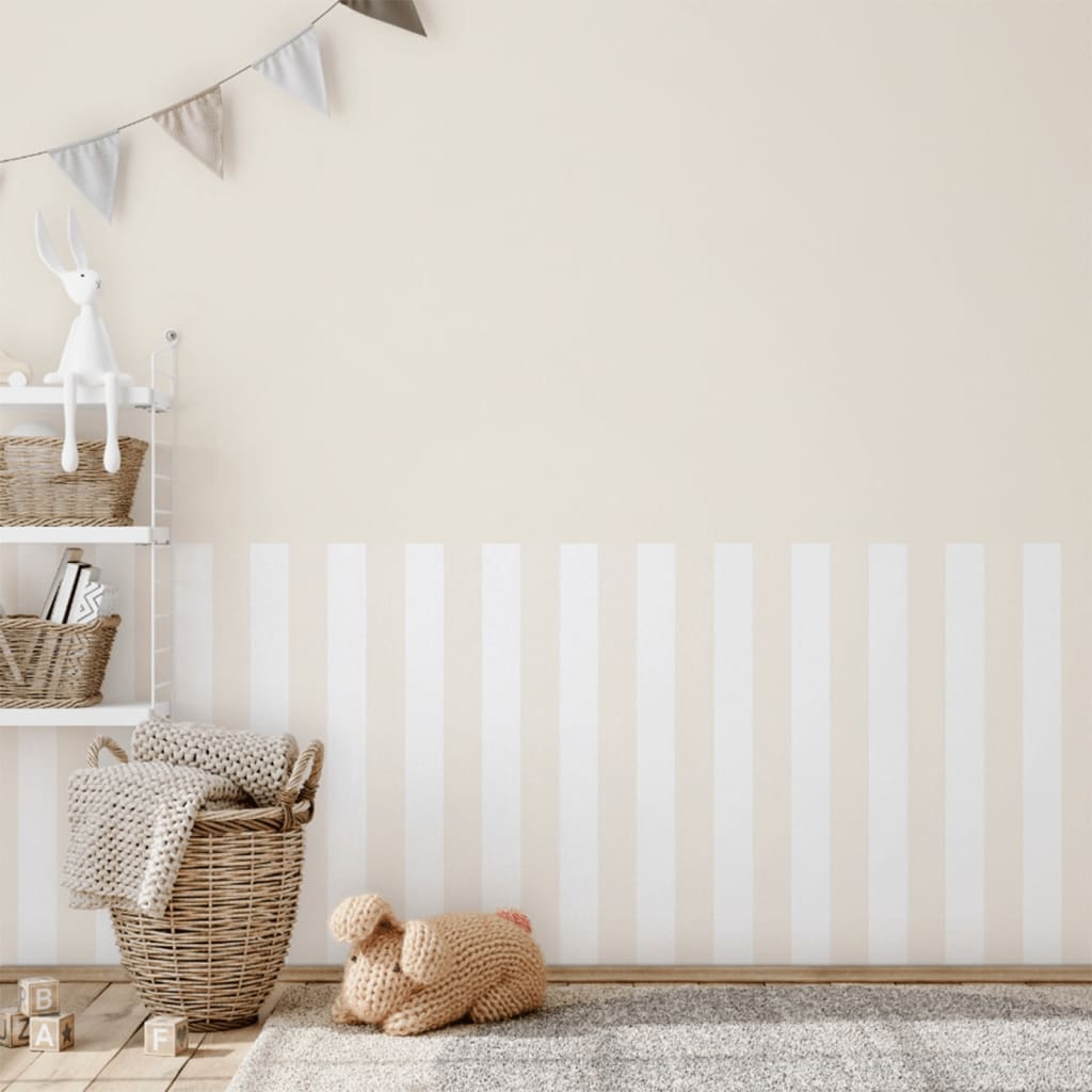 Noordwand Topchic Tapete Stripes Beige und Weiß