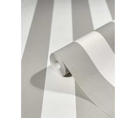 Topchic Tapet Stripes grå och vit