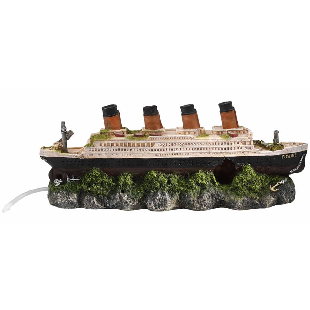 VidaXL - Aqua d'ella Scheepswrak Titanic met luchtsteen 39x11x17 cm 234/237601