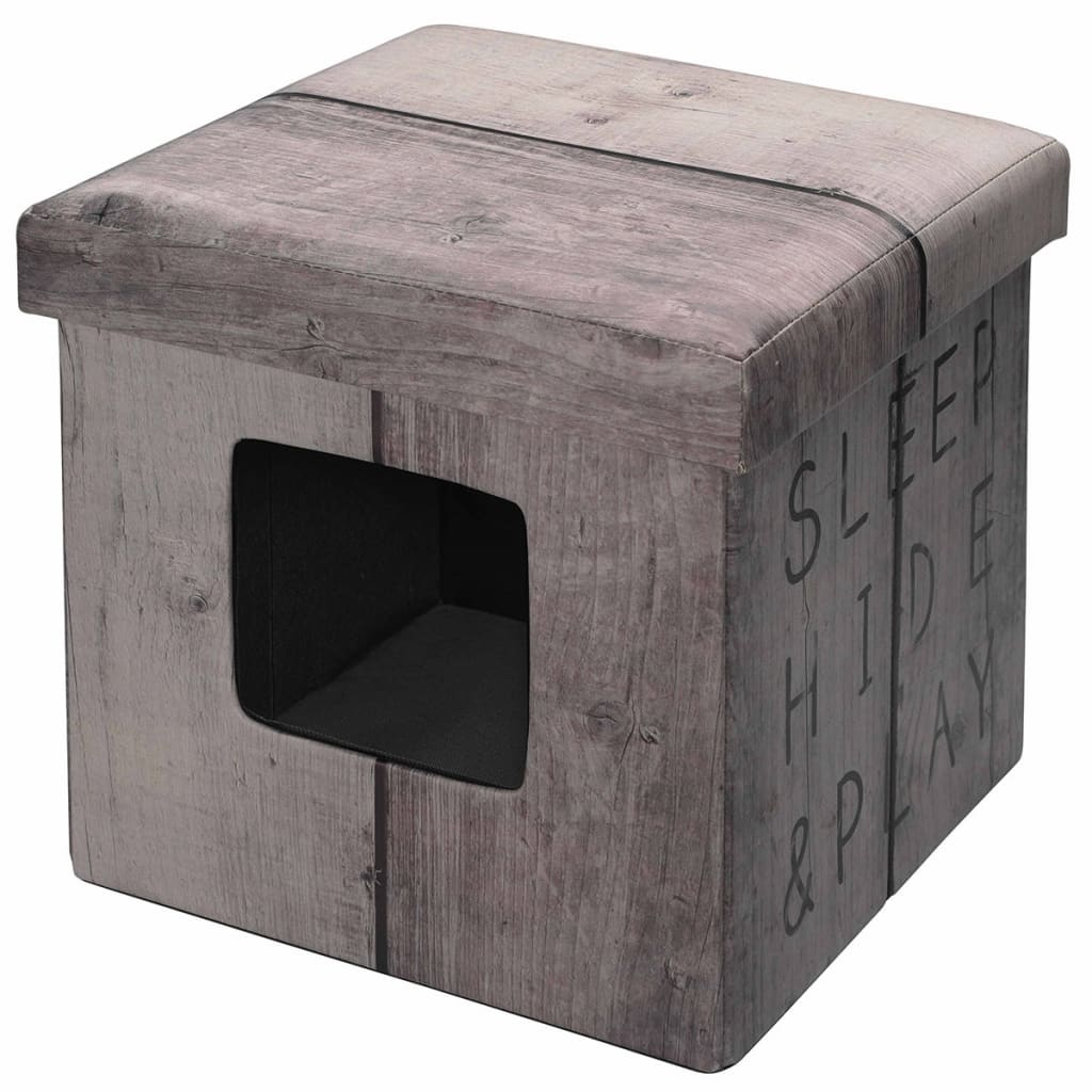 

D&D Huisdierenpoef Sleep Hide Play 38x38x38 cm lichtbruin 434/431610
