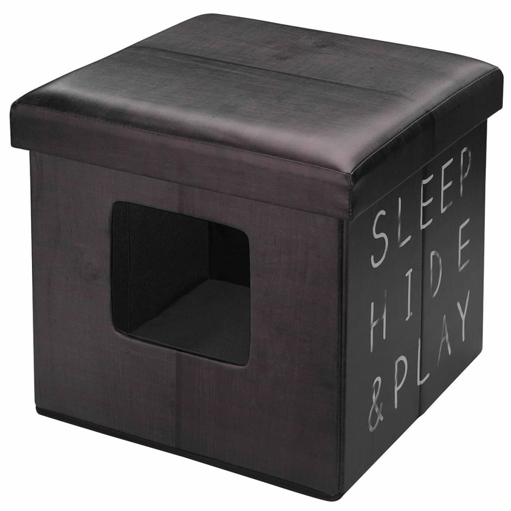 

D&D Huisdierenpoef Sleep Hide Play 38x38x38 cm donkerbruin 434/431627