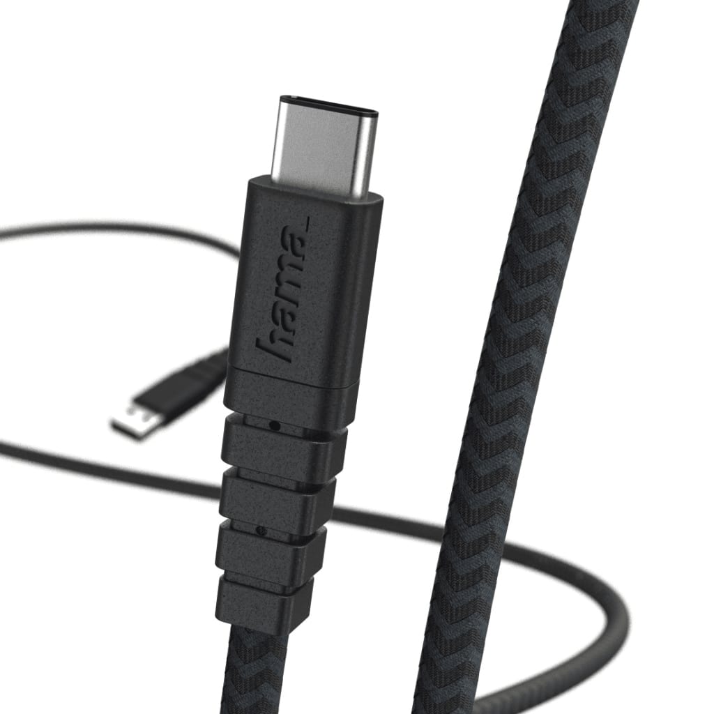 Hama Oplaad-/gegevenskabel Extreme USB Type-C 1,4 M Zwart