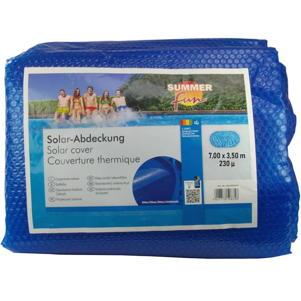 Summer Fun solarni pokrivač za ljetni bazen ovalni 700×350 cm PE plavi Bazeni i toplice Naručite namještaj na deko.hr
