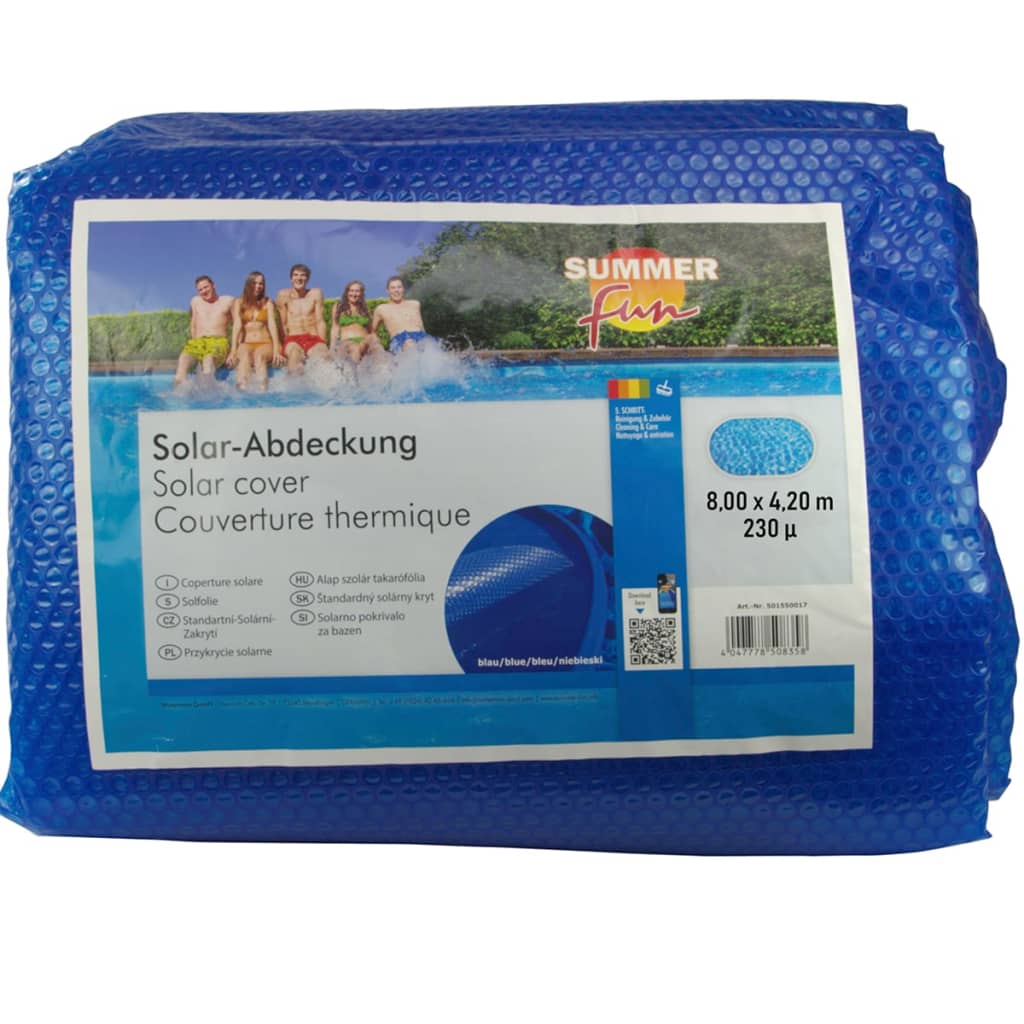 

Summer Fun Zomerzwembadhoes solar ovaal 800x420 cm PE blauw