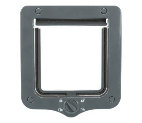 TRIXIE 4-Way Cat Flap Door Grey