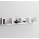 Wandkast wandmeubel Honsa (Wit)