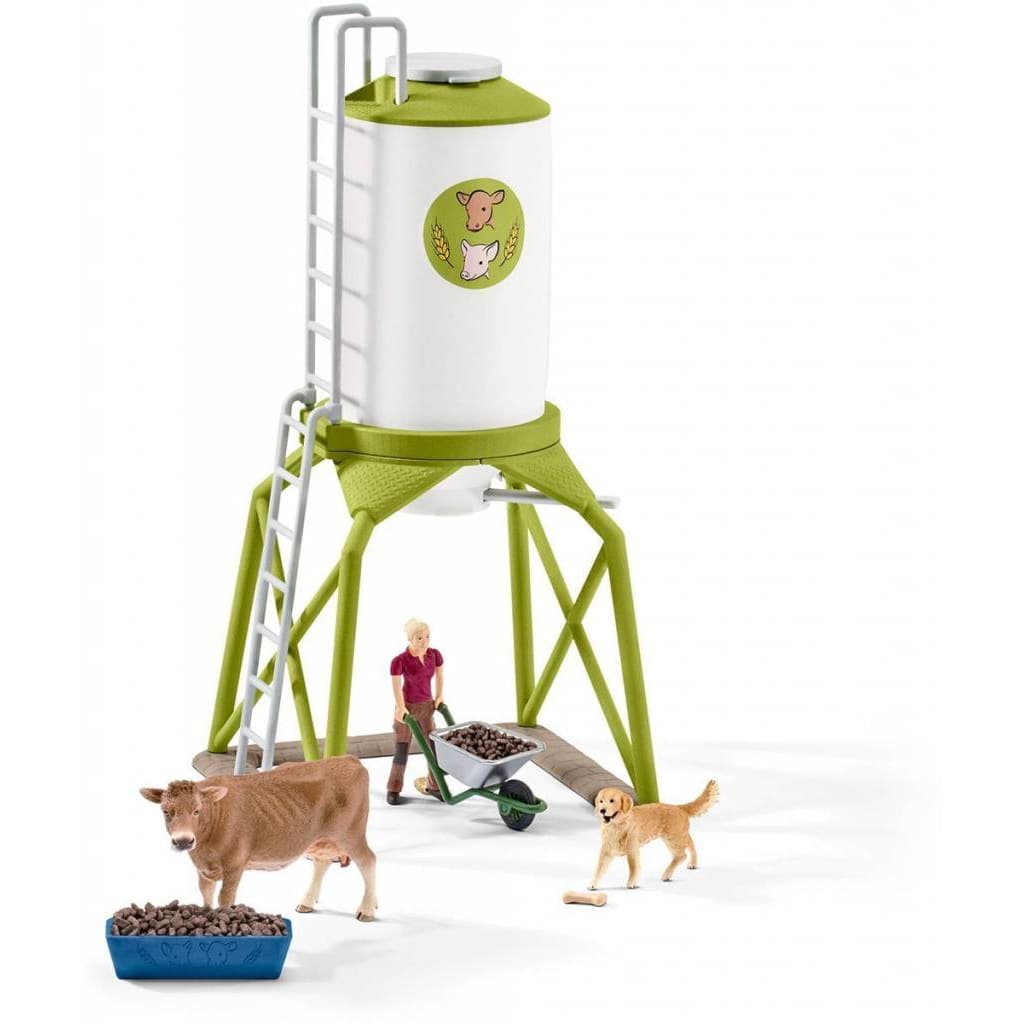 Schleich Boerderij - Voedersilo Met Dieren 41429