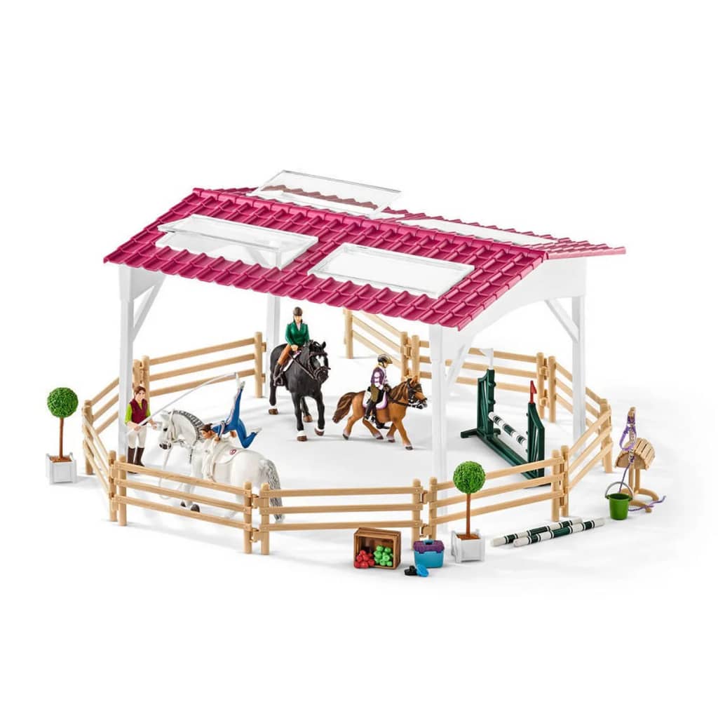 Afbeelding Schleich ruiterschool met ruiter en paarden 42389 door Vidaxl.nl