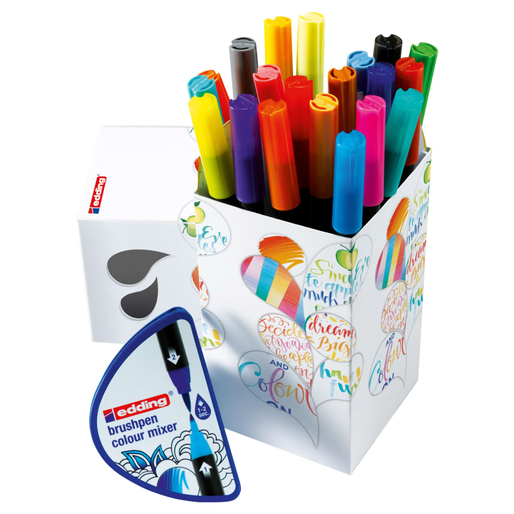 Afbeelding edding Colour Happy box, assortiment met 20 stuks in geassorteerde ... door Vidaxl.nl