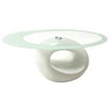 JUSTyou Etna Table basse Blanc 42x60x110 cm