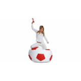JUSTyou Pallone XXXL Sacco Finta Pelle Rosso