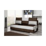 JUSTyou Atila Sofa Fabric Brown White