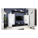 JUSTyou TAWER II Wall Unit White Black