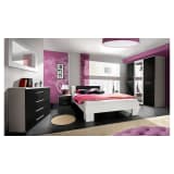 JUSTyou VICKA II 140 Camera da letto Bianco Nero