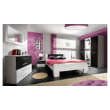 JUSTyou VICKA II 180 Camera da letto Bianco Nero