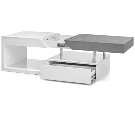 Justyou Lotar Ii Couchtisch Weiß Matt Beton Günstig Kaufen Vidaxlde