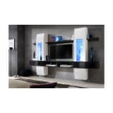 JUSTyou CAMET I Wall Unit 187x307x40 cm Black White