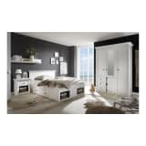 JUSTyou Liliann Conjunto de muebles dormitorio Blanco