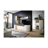 JUSTyou Mirales Living room set White | Wotan Oak