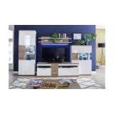 JUSTyou Indio Wall unit White | Stirling Oak