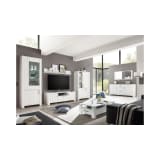 JUSTyou Clermont Living room set Pinie white mit LED