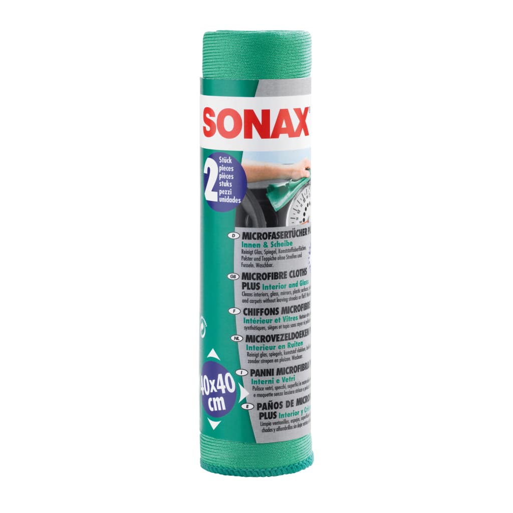 Afbeelding Sonax | 04165410 Microvezeldoek binnen & ruiten 2St door Vidaxl.nl