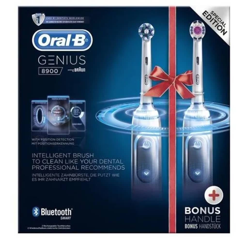 Oral B Oral-B Elektrische Tandenborstel - Genius 8900 - Duo Pack incl. 3 O...