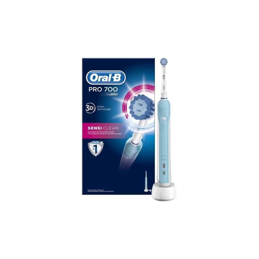 Afbeelding Oral B Oral-B PRO 700 Sensi-Clean Elektrische Tandenborstel Blauw door Vidaxl.nl