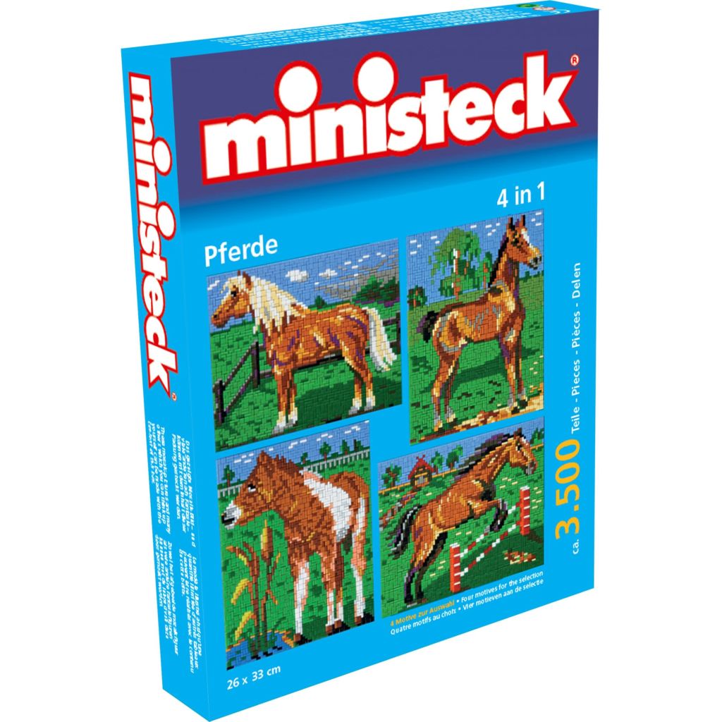 Afbeelding Ministeck paarden 4-in-1 3500 delig door Vidaxl.nl