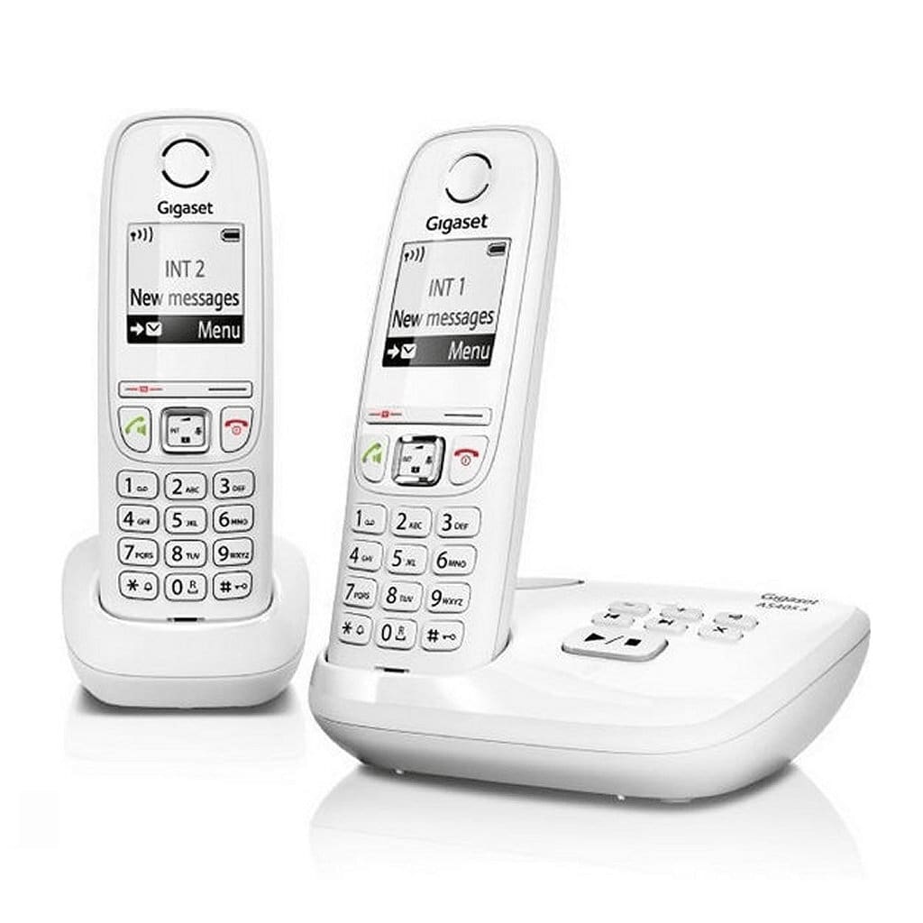 Gigaset AS405A Duo DECT Telefoon + Antwoordapparaat Wit