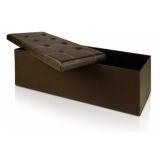 Monzana Zitbank - 114cm - met - opslagruimte - in - Bruin