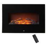 Monzana Elektrische - Ophang - Wandhaard - met - open - haard - vla...