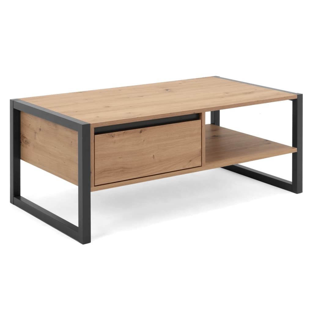 Finori Salontafel Denver 55 artisan eikenkleurig en antracietgrijs afbeelding