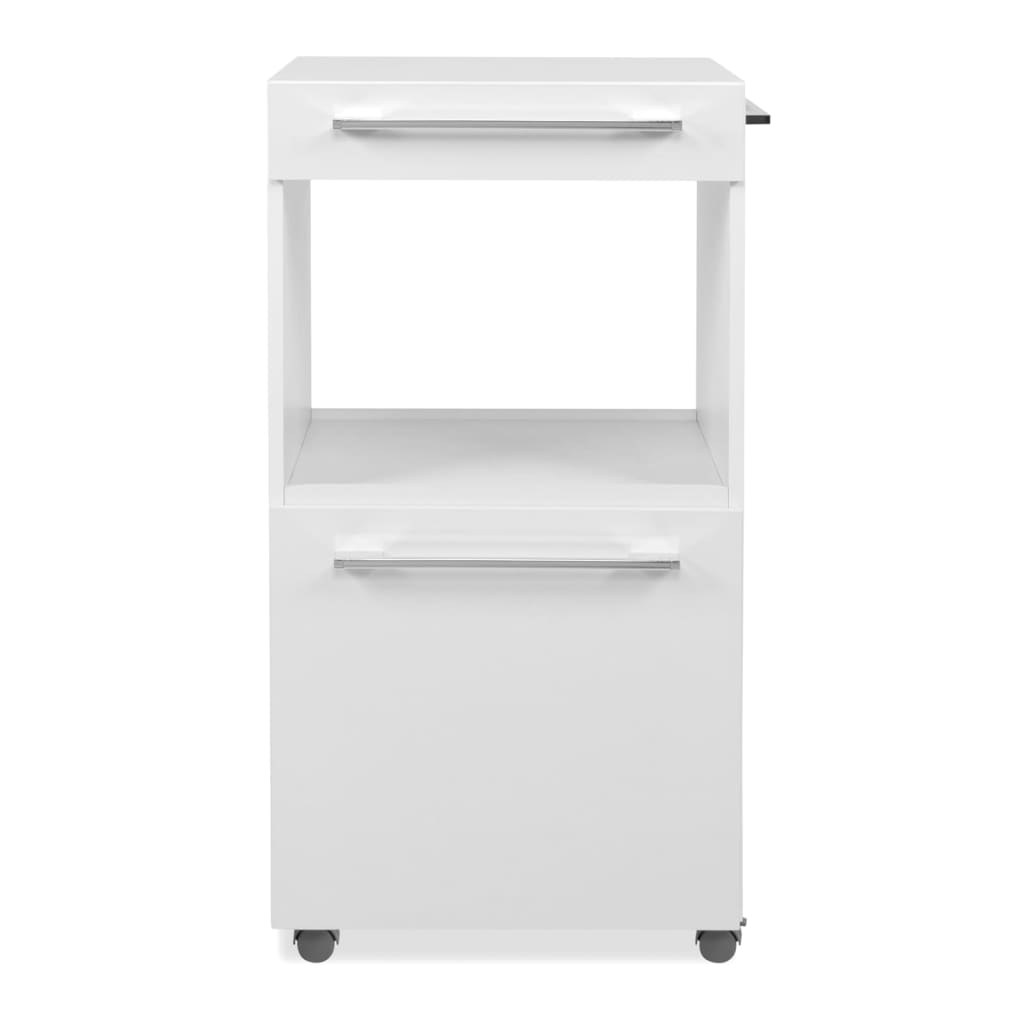Finori Rolling Storage Cabinet Palma 35A White