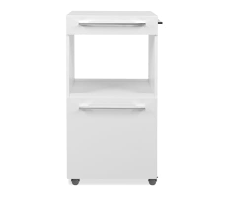 Finori Armoire de rangement roulante Palma 35A Blanc