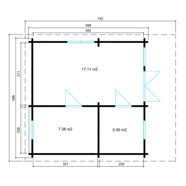 Alpholz Garten Und Freizeithaus Schilksee 90 Premium Vidaxl De