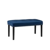 Banc en velours bleu YORKTON