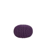 Pouffe Ottoman 40 x 25 cm Purple CONRAD