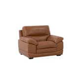 Sessel Leder Goldbraun HORTEN