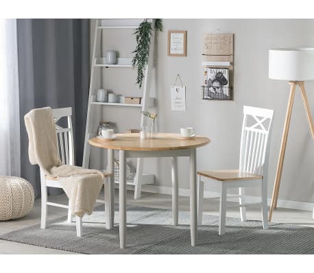 Table Ronde Extensible En Bois Omaha Vidaxl Fr