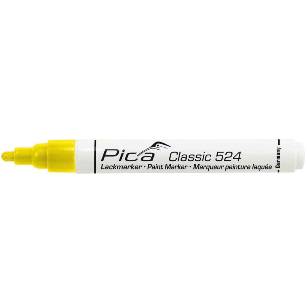 

Pica Classic Industrie verfmarker geel 2-4 mm rond