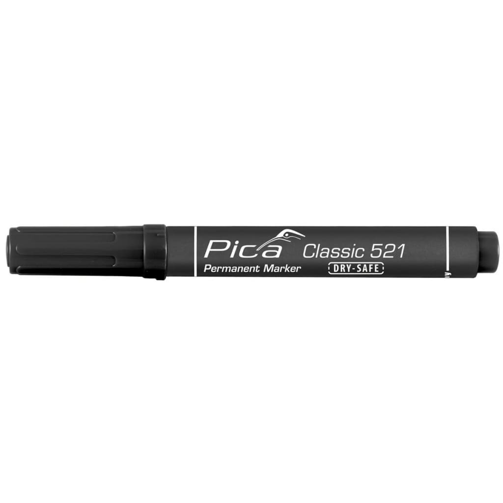 Pica Classic Dry-Safe permanent marker zwart 2-6 mm beitelvormig