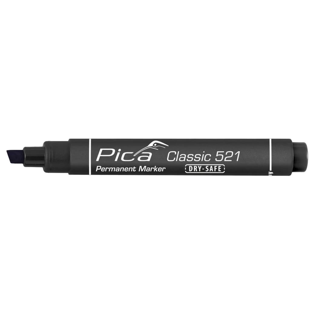 VidaXL - Pica Classic Dry-Safe permanent marker zwart 2-6 mm beitelvormig