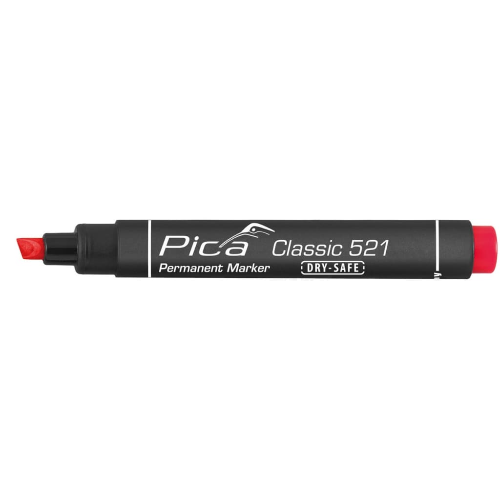 VidaXL - Pica Classic Dry-Safe permanent marker rood 2-6 mm beitelvormig