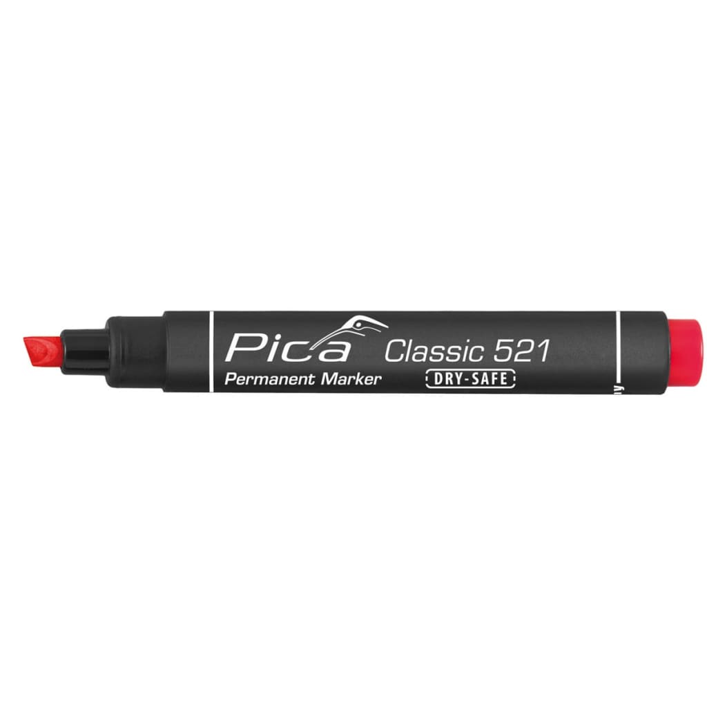 

Pica Classic Dry-Safe permanent marker rood 2-6 mm beitelvormig