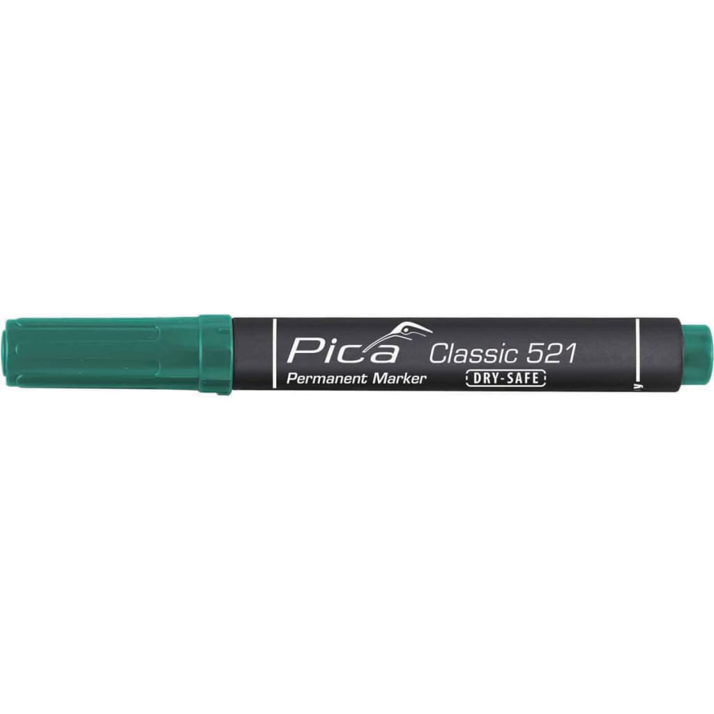 Pica Classic Dry-Safe permanent marker groen 2-6 mm beitelvormig