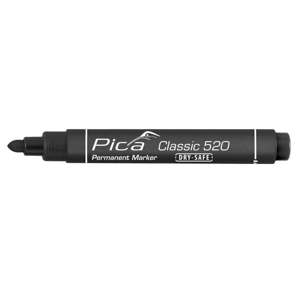 VidaXL - Pica Classic Dry-Safe permanent marker zwart 1-4 mm rond