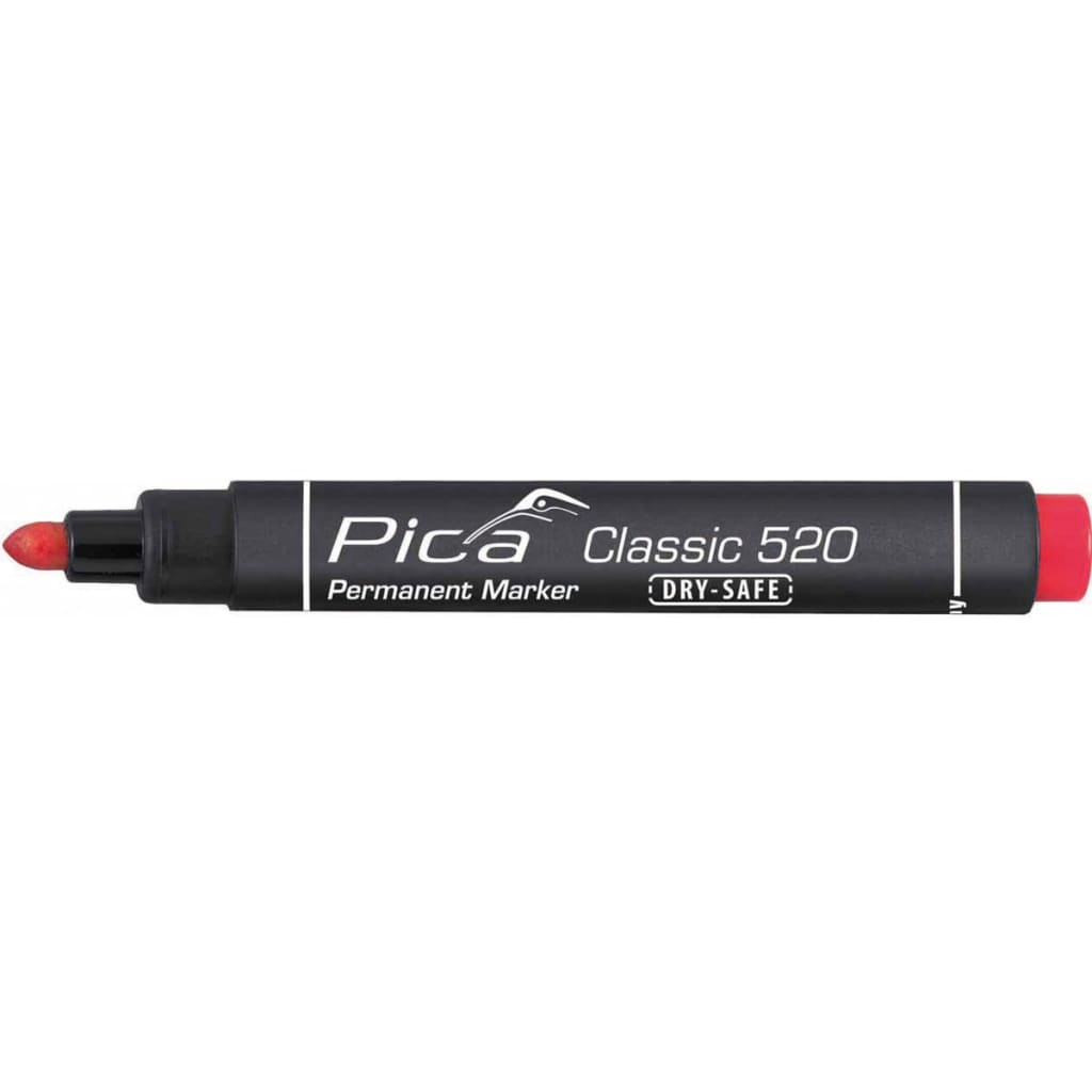 VidaXL - Pica Classic Dry-Safe permanent marker rood 1-4 mm rond