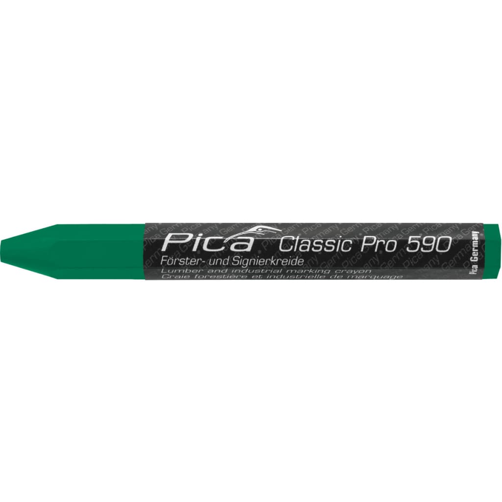 Pica Houtmarkeringskrijtjes Classic Pro 590 groen 12x120 mm 12 st